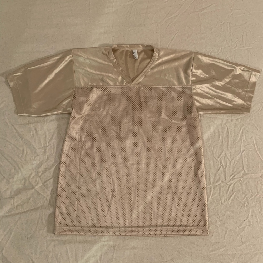 American Apparel Gold Mesh Jersey